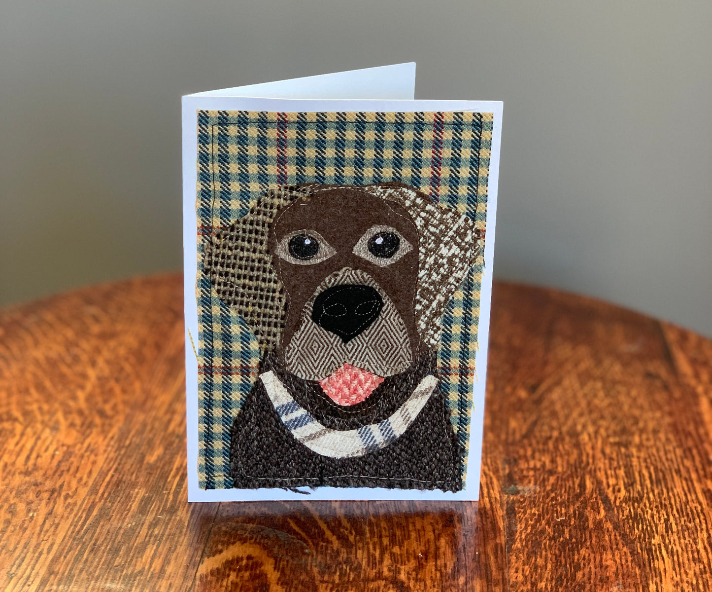 Chocolate Labrador Dog Card