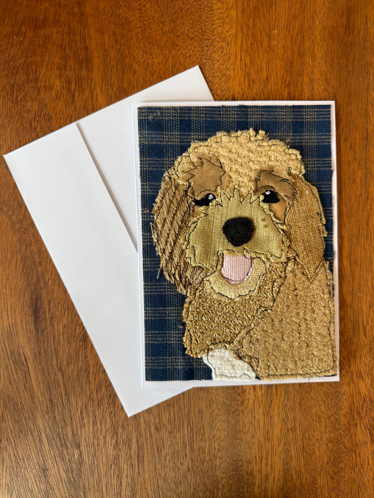 Golden Doodle Dog Card