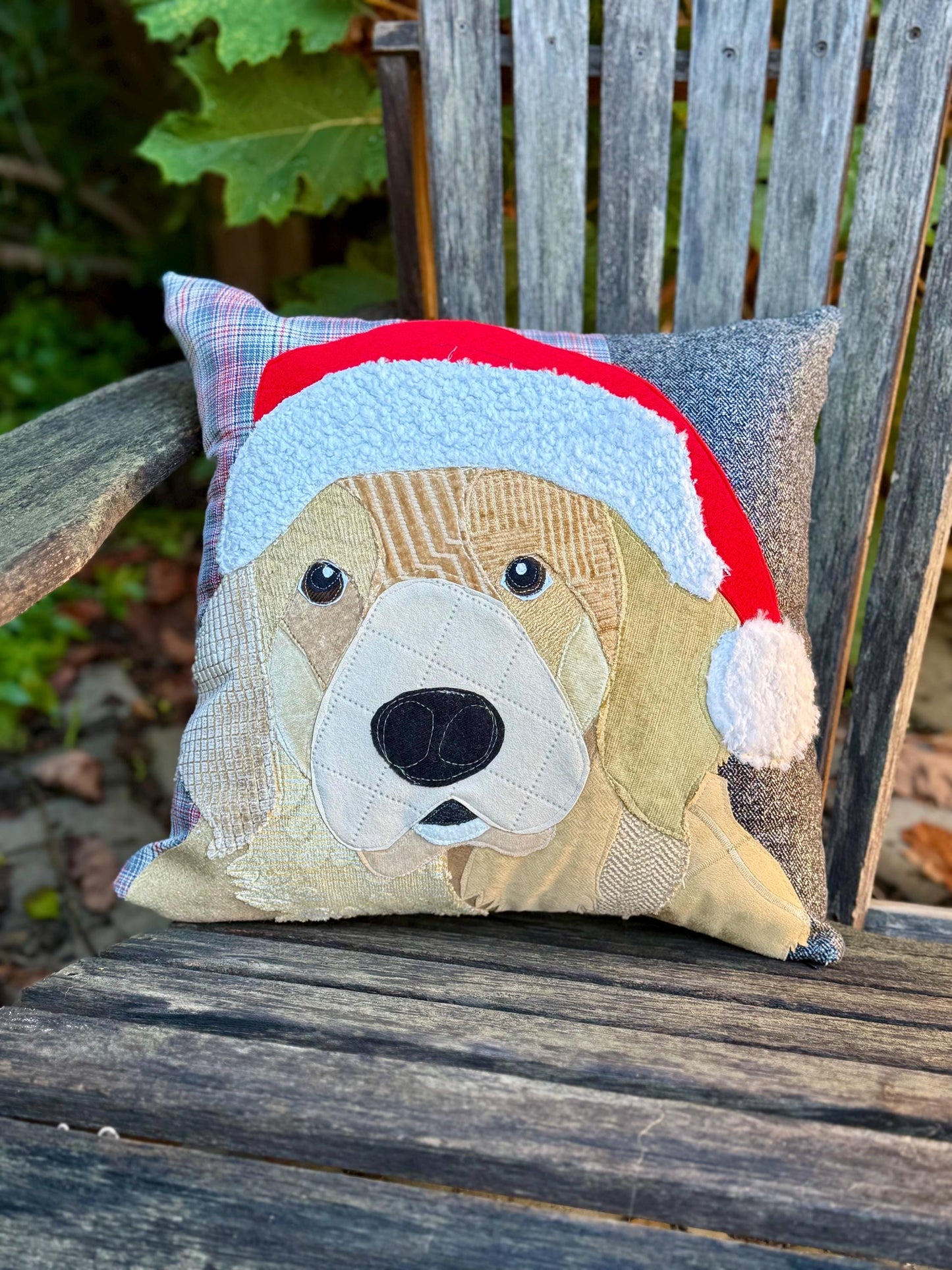 Christmas Golden Retriever Pillow