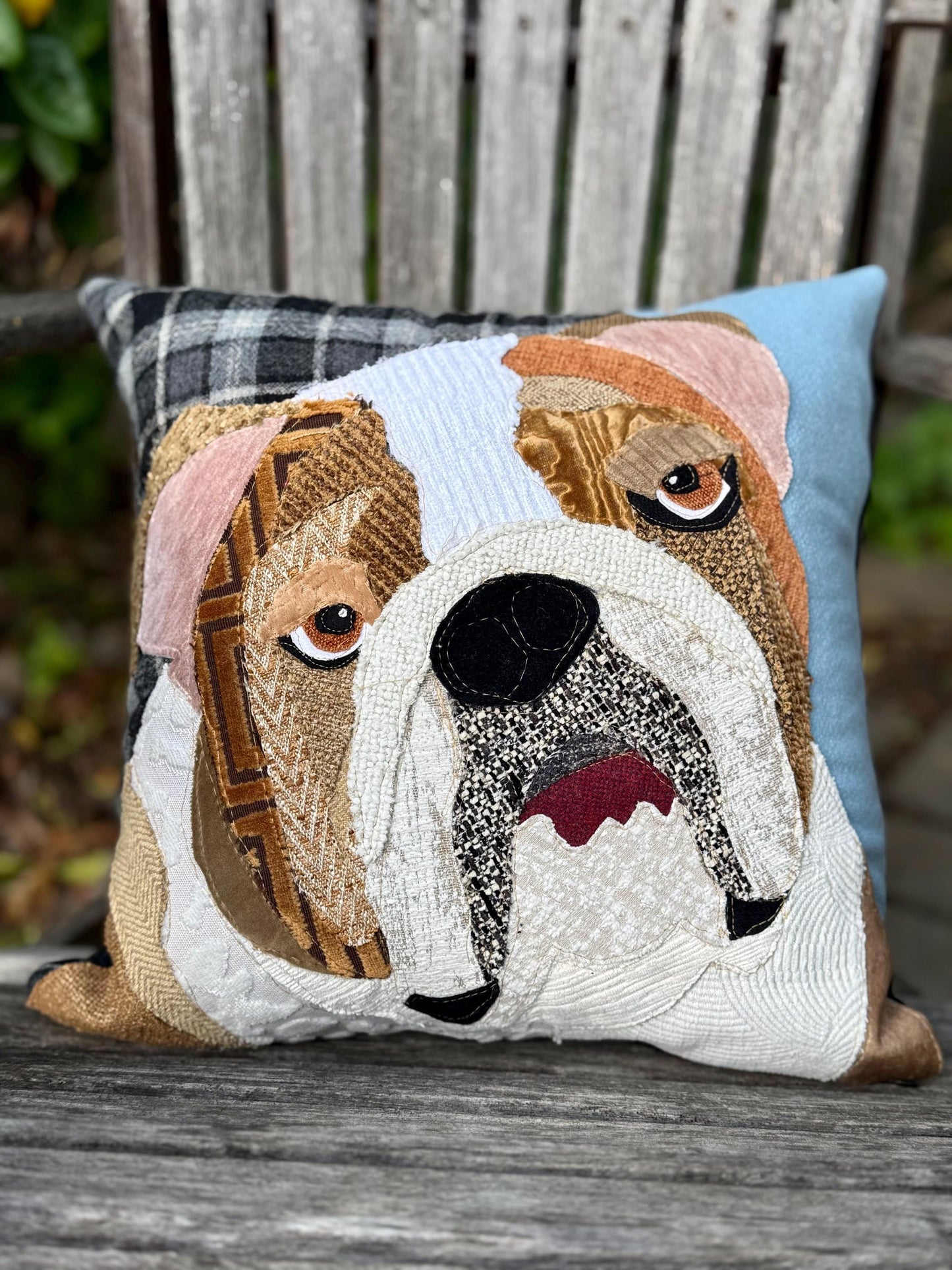 Bulldog Throw Pillow Cover
