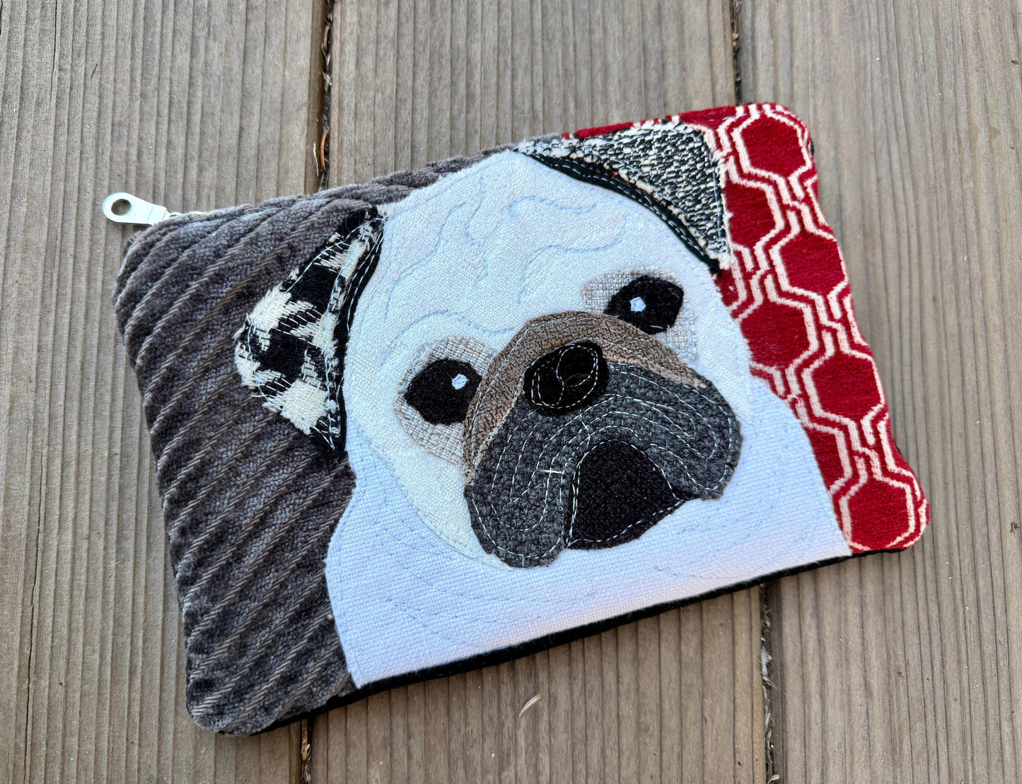 White Pug Dog Bag