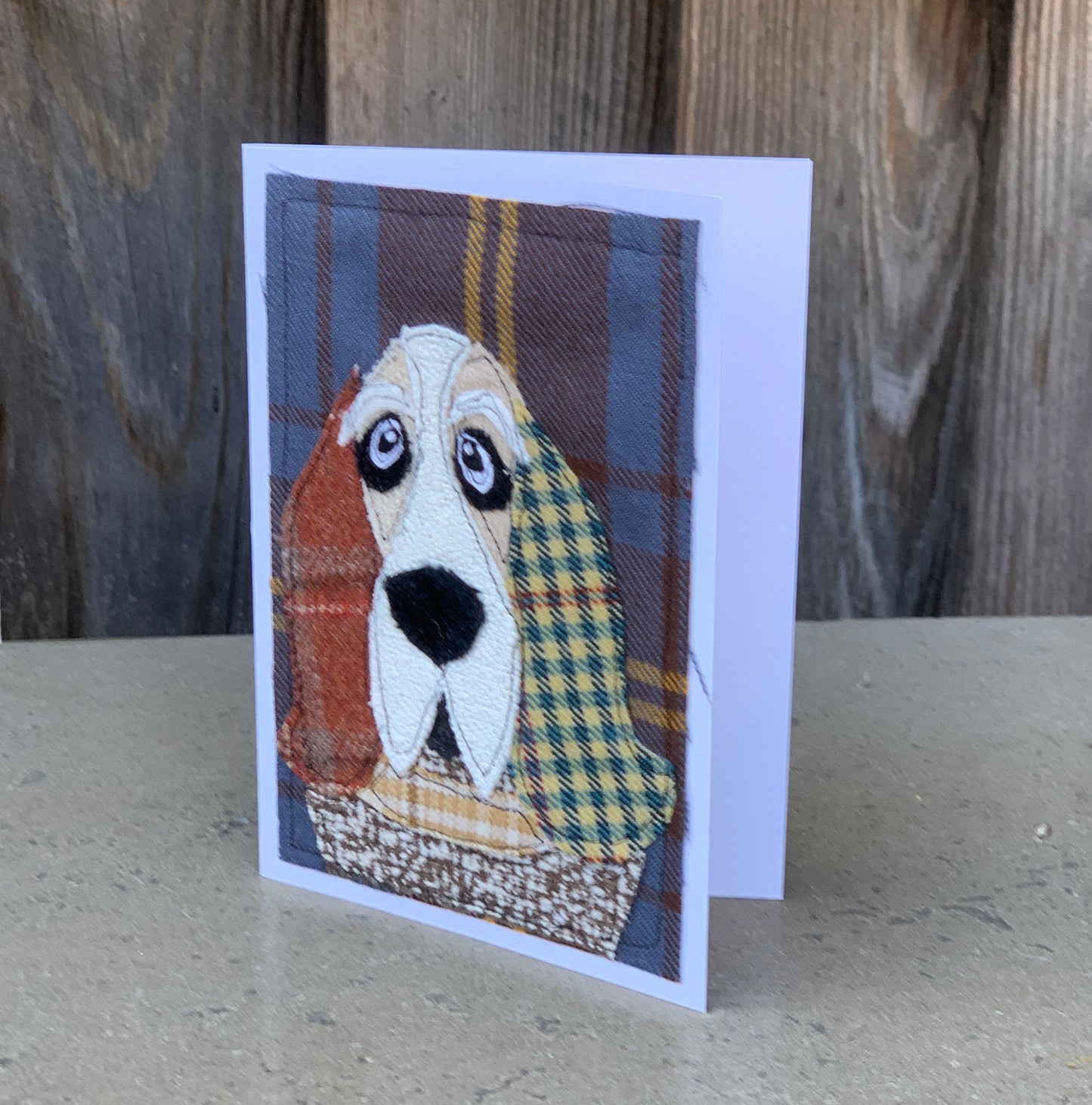 Basset Hound Dog Card