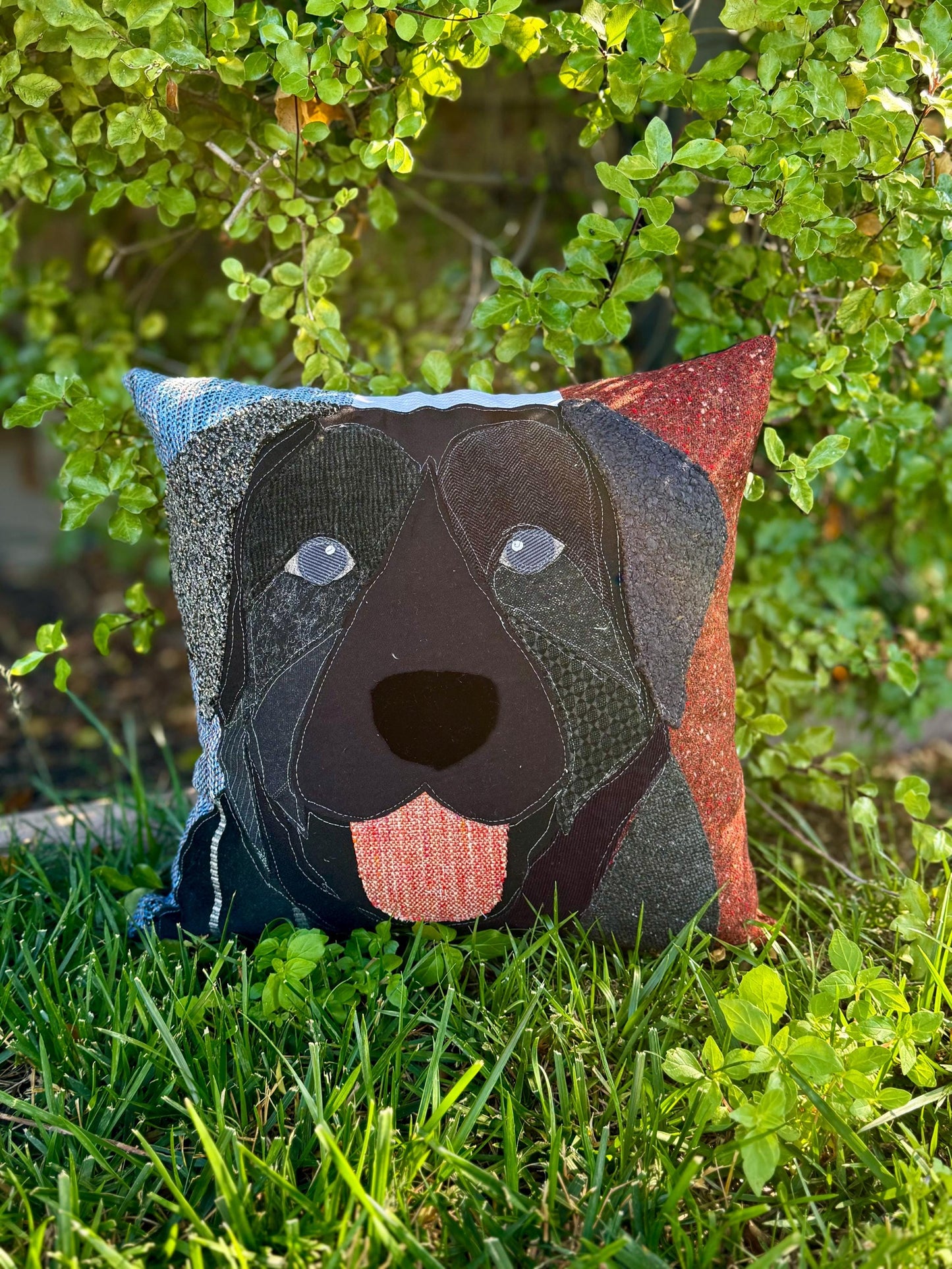 Black Labrador Retriever Dog Pillow