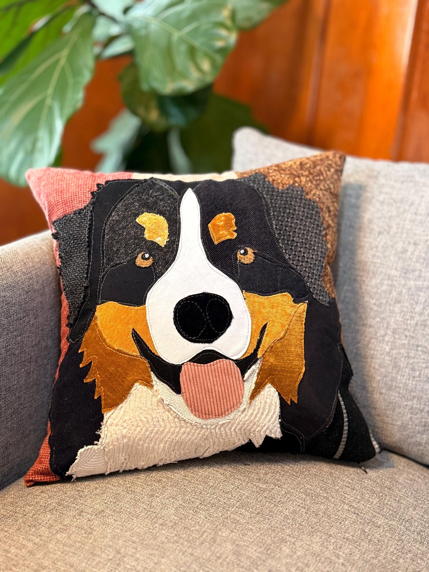 Bernese Mountain Dog Pillow