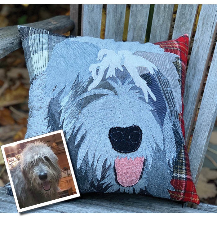Border Collie Dog Pillow