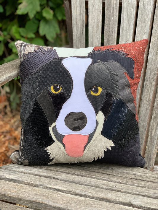 Border Collie Dog Pillow