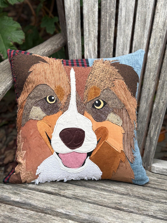 Australian Shepherd Dog Pillow