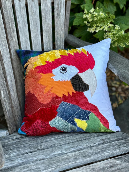 Macaw Parrot Pillow Cover