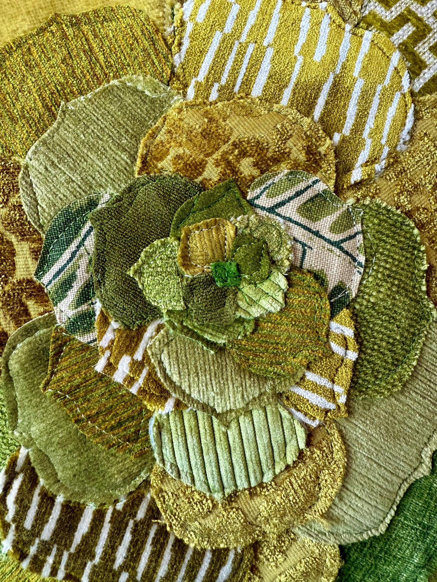 Velvet Green Succulent Pillow