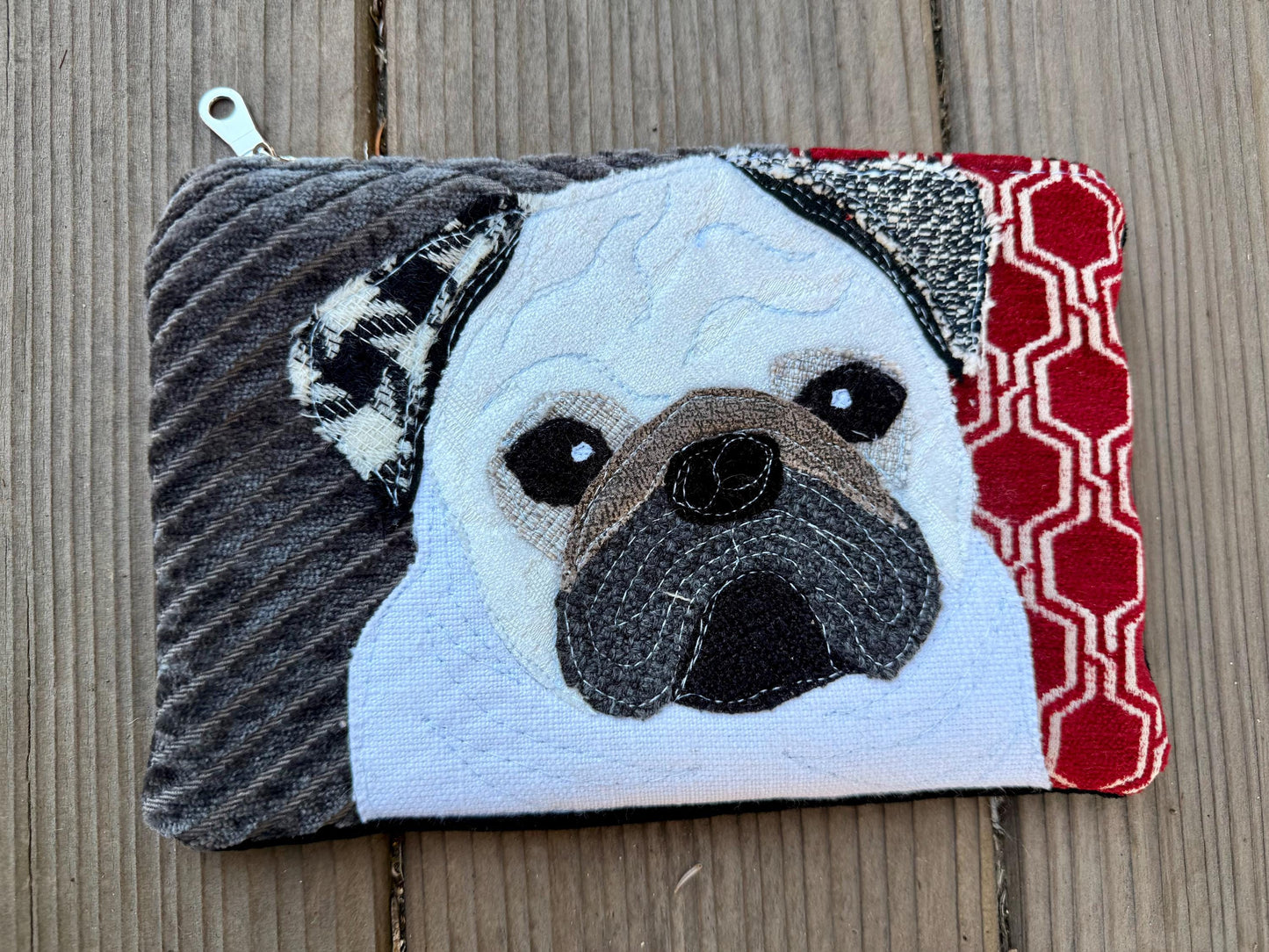 White Pug Dog Bag
