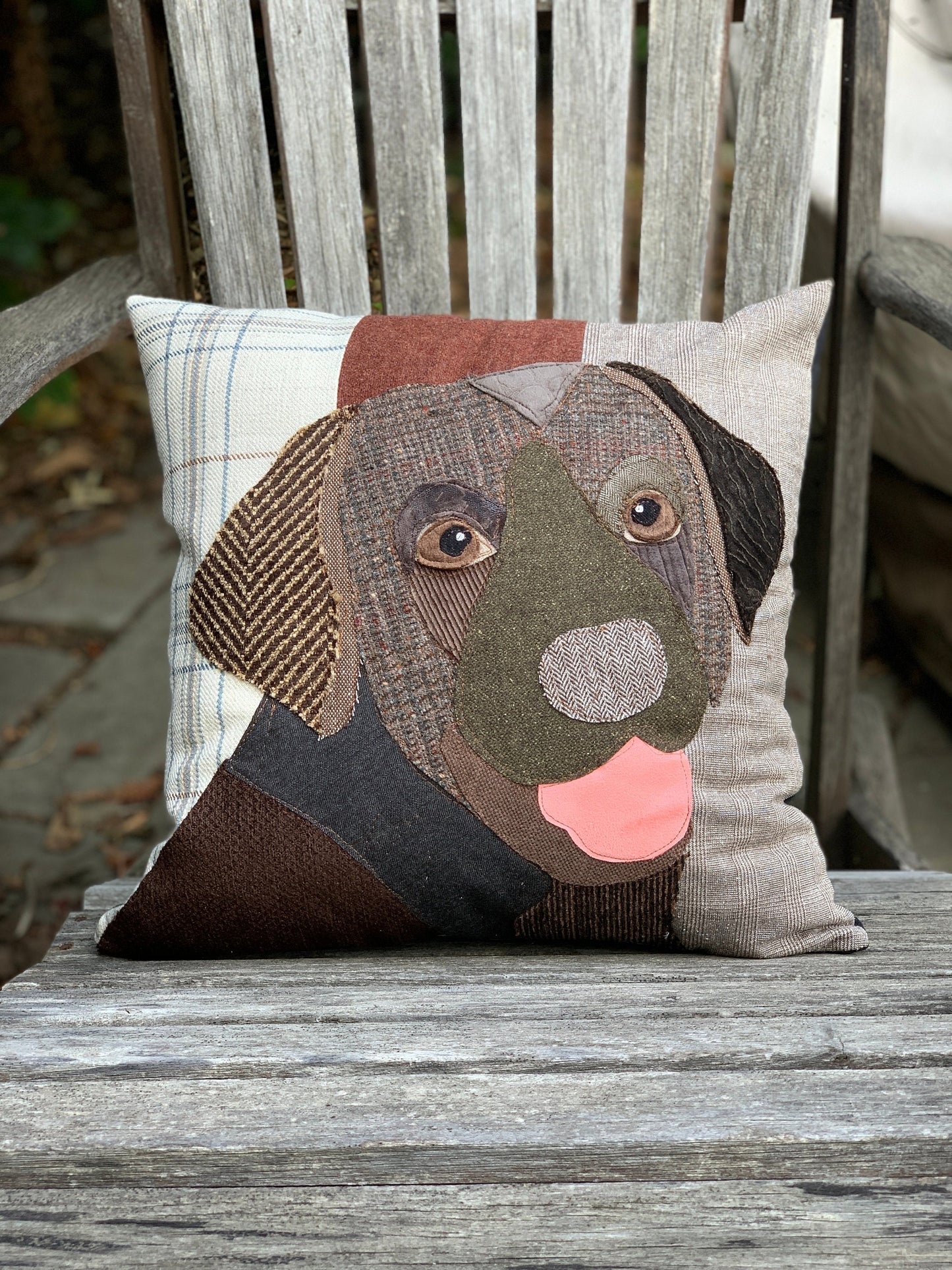 Chocolate Labrador Dog Pillow