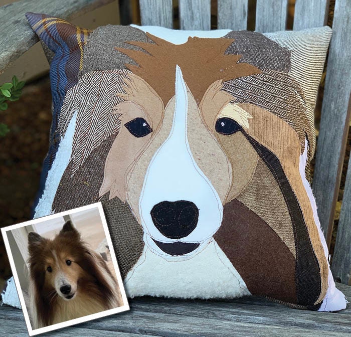Border Collie Dog Pillow