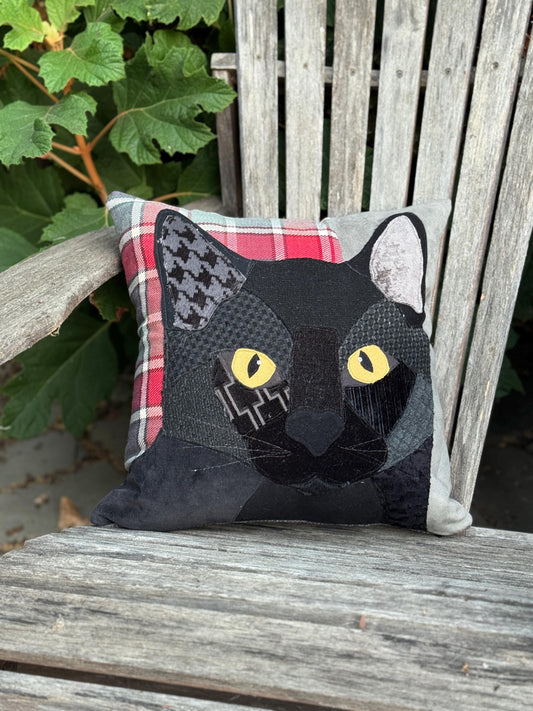 Black Cat Pillow
