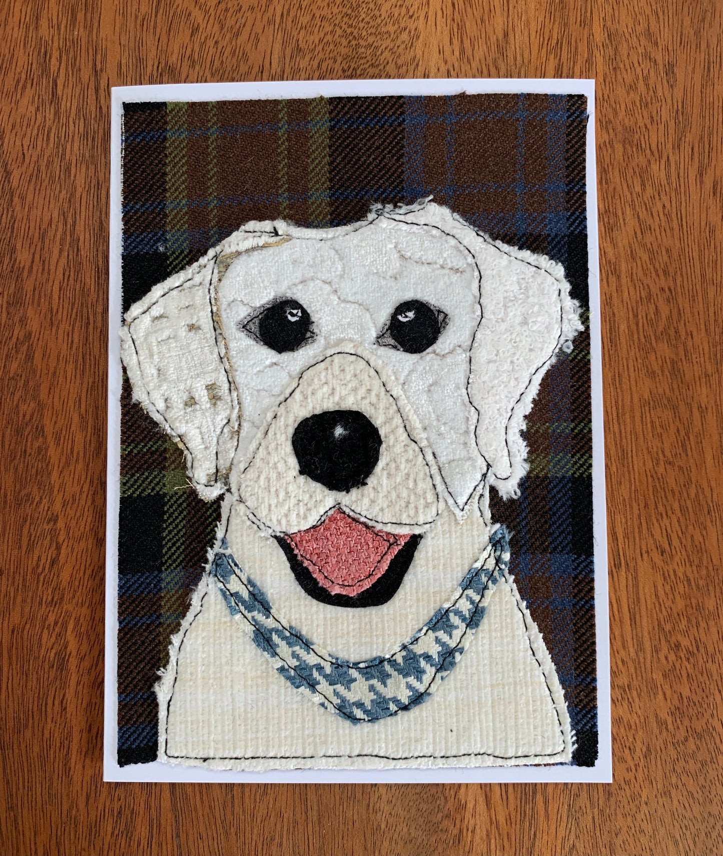 White Labrador Dog Card
