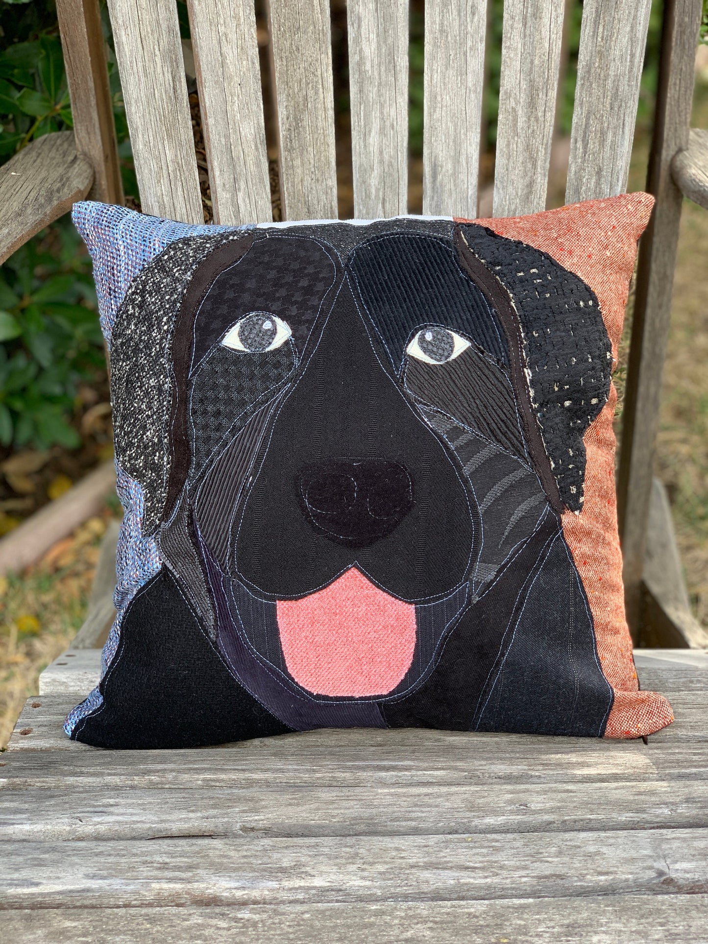 Black Labrador Retriever Dog Pillow