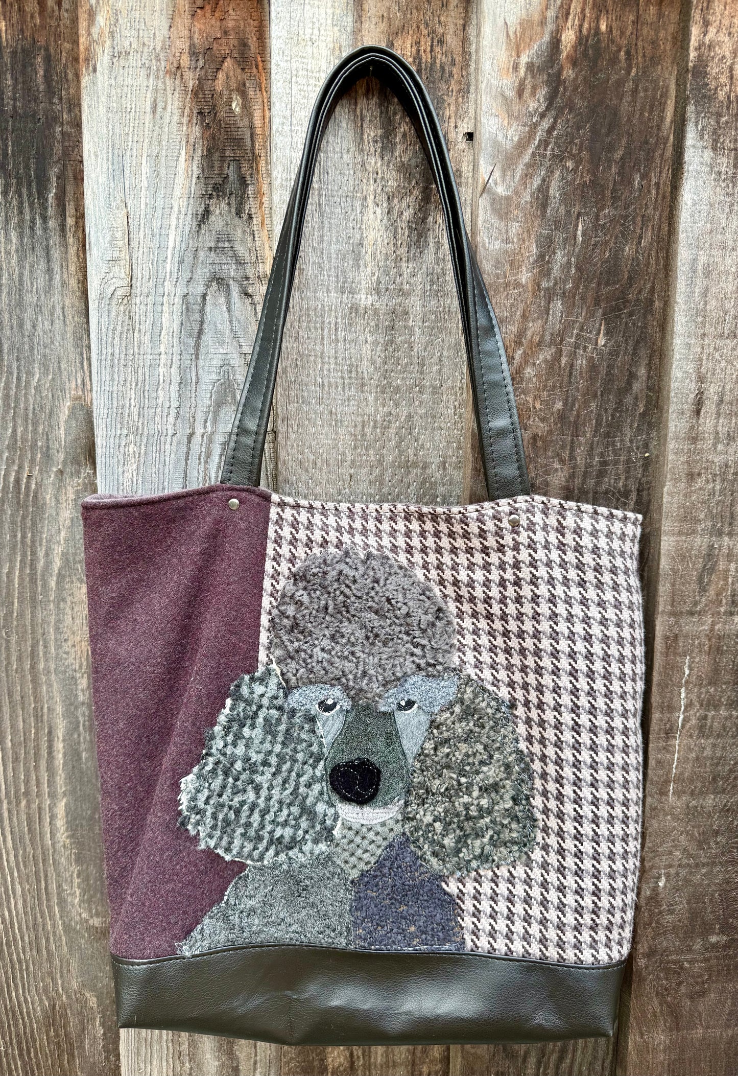 Black Poodle Tote Bag