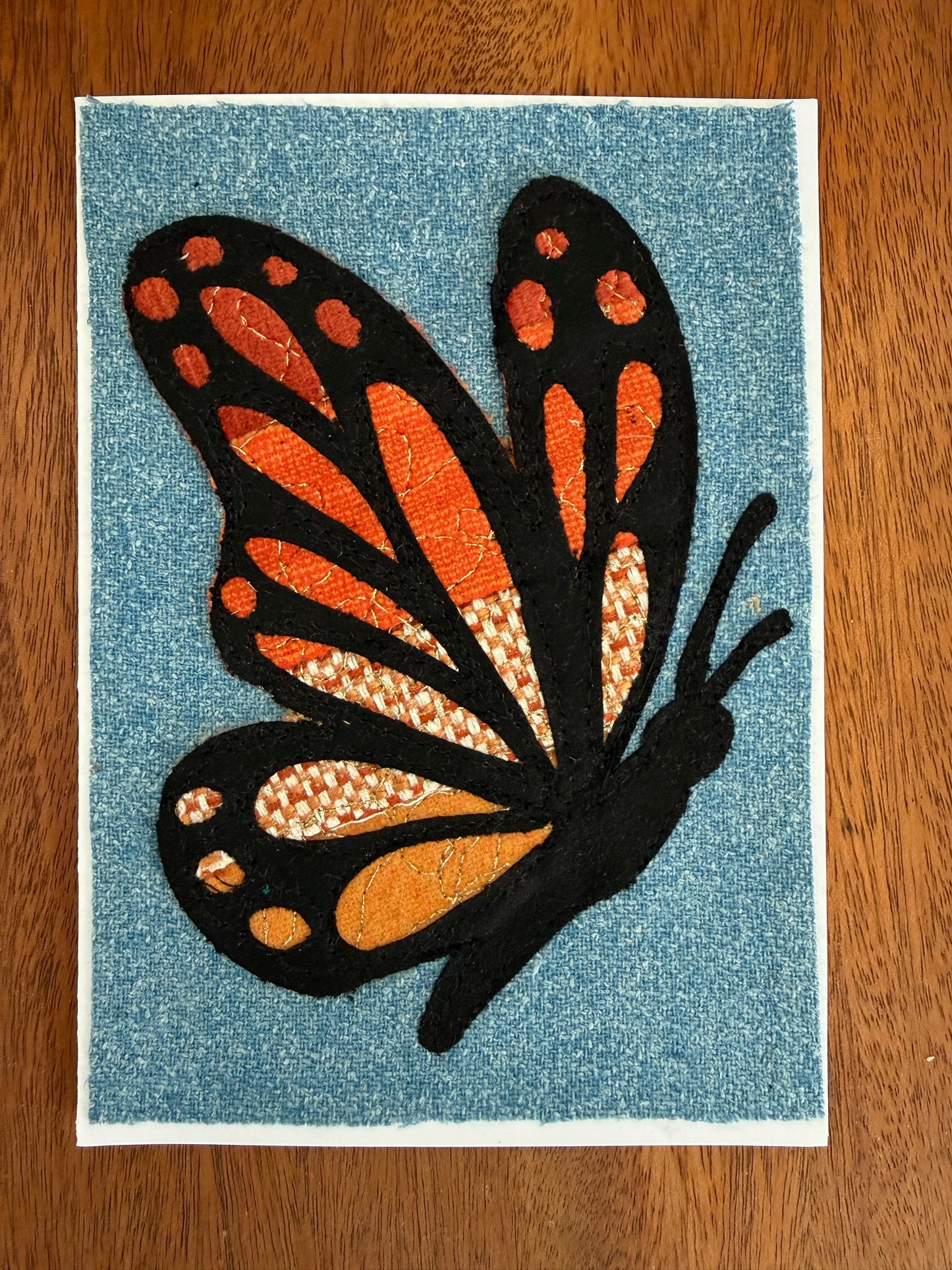Orange Butterfly Card