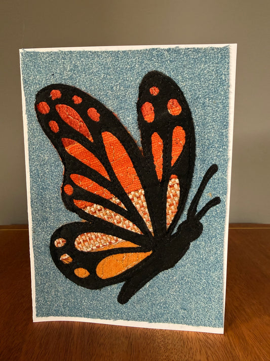 Orange Butterfly Card