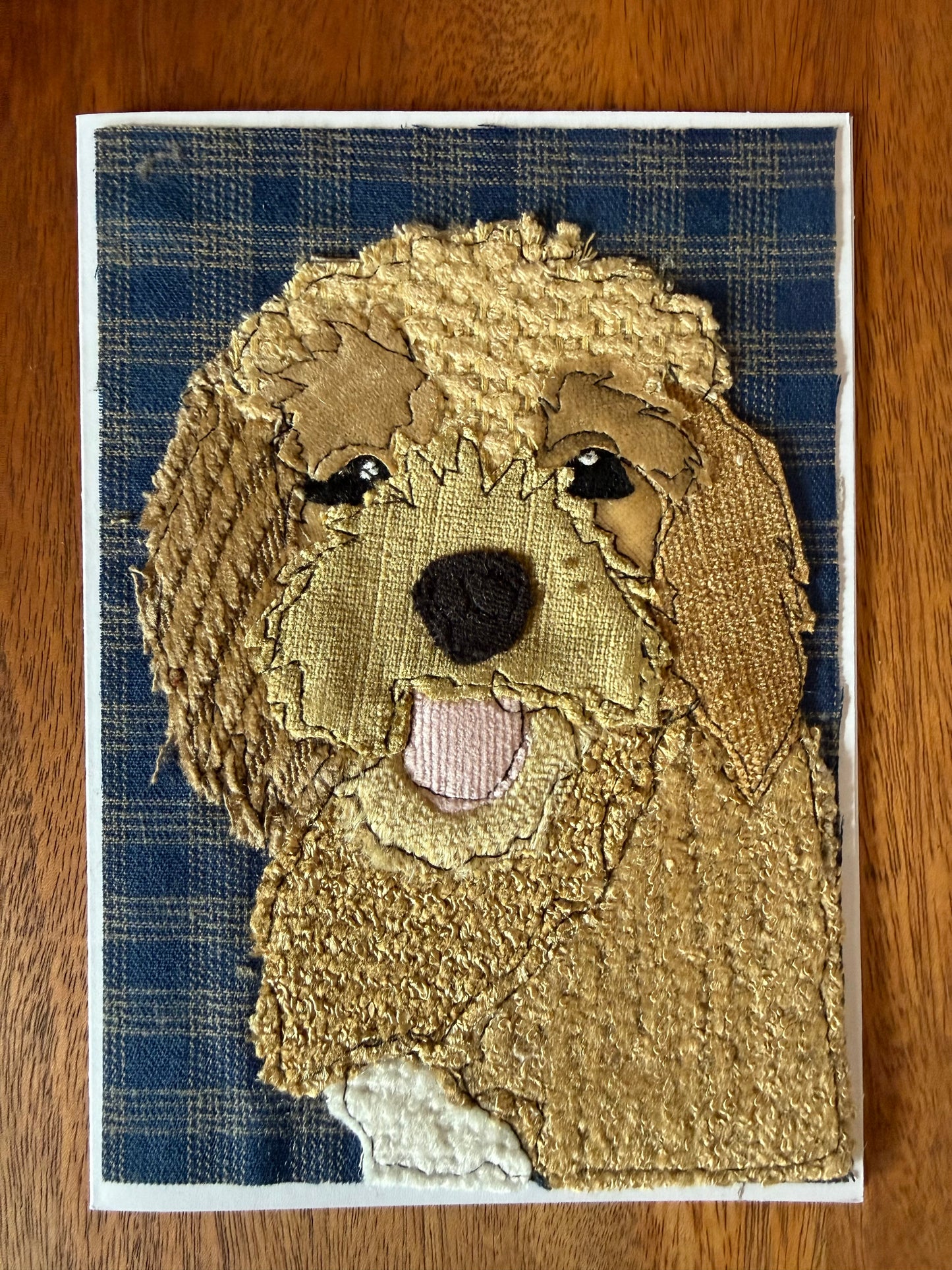 Golden Doodle Dog Card