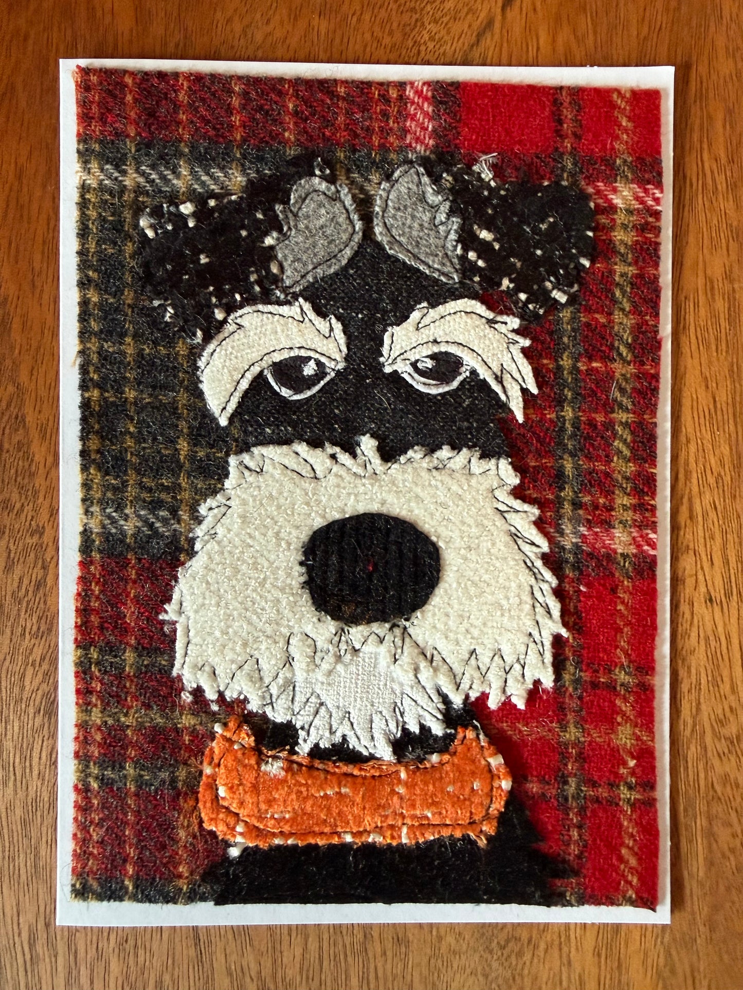 Schnauzer Dog Card