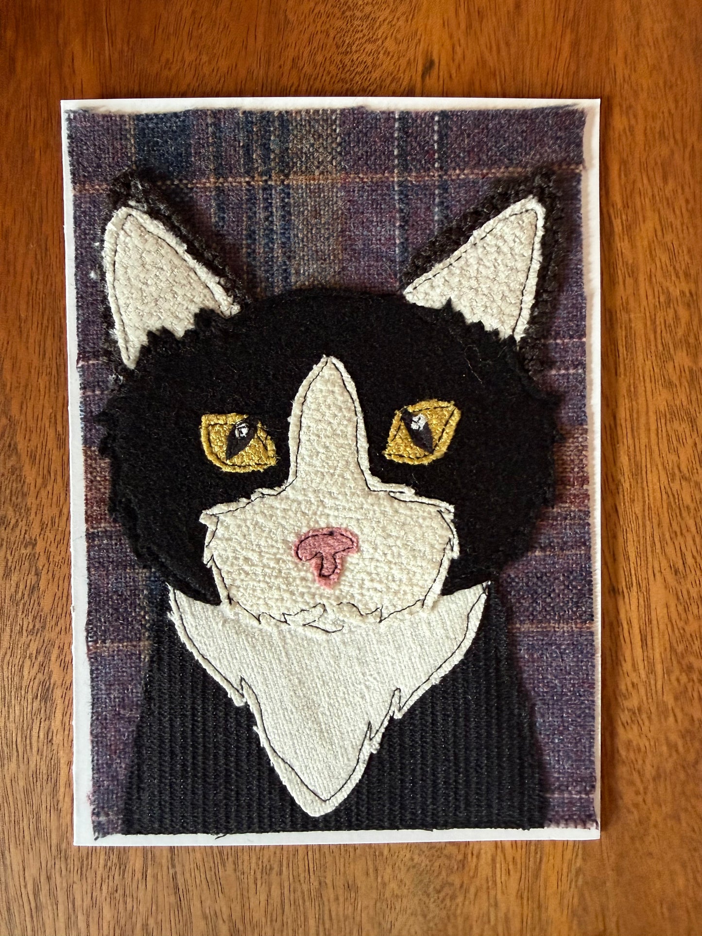 Tuxedo Cat Card