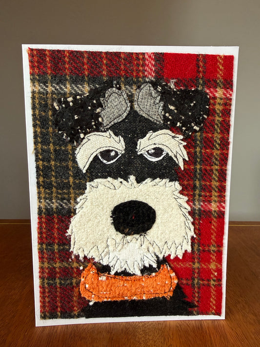 Schnauzer Dog Card