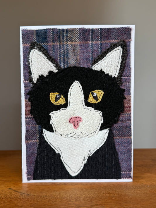 Tuxedo Cat Card