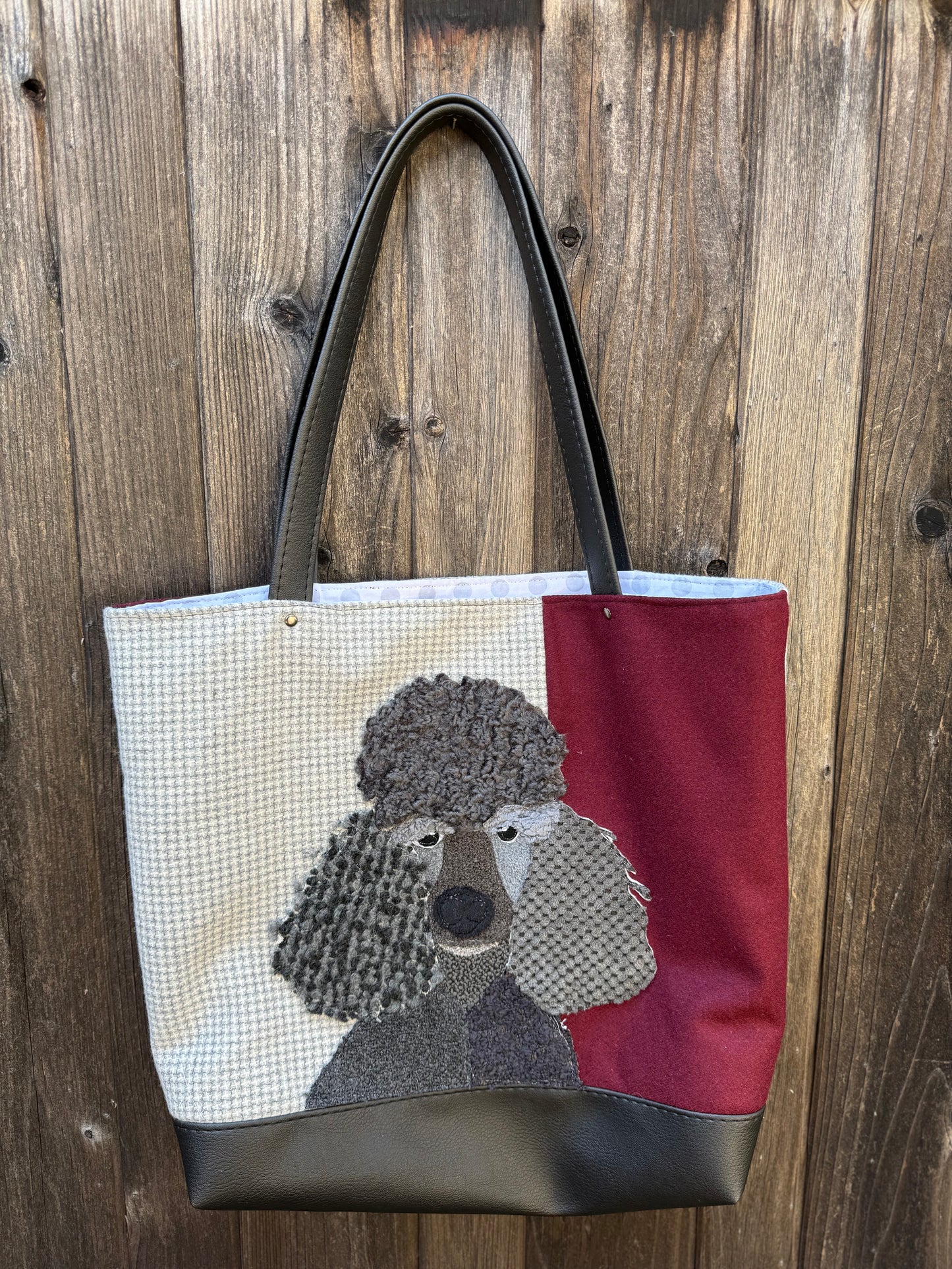 Black Poodle Tote Bag