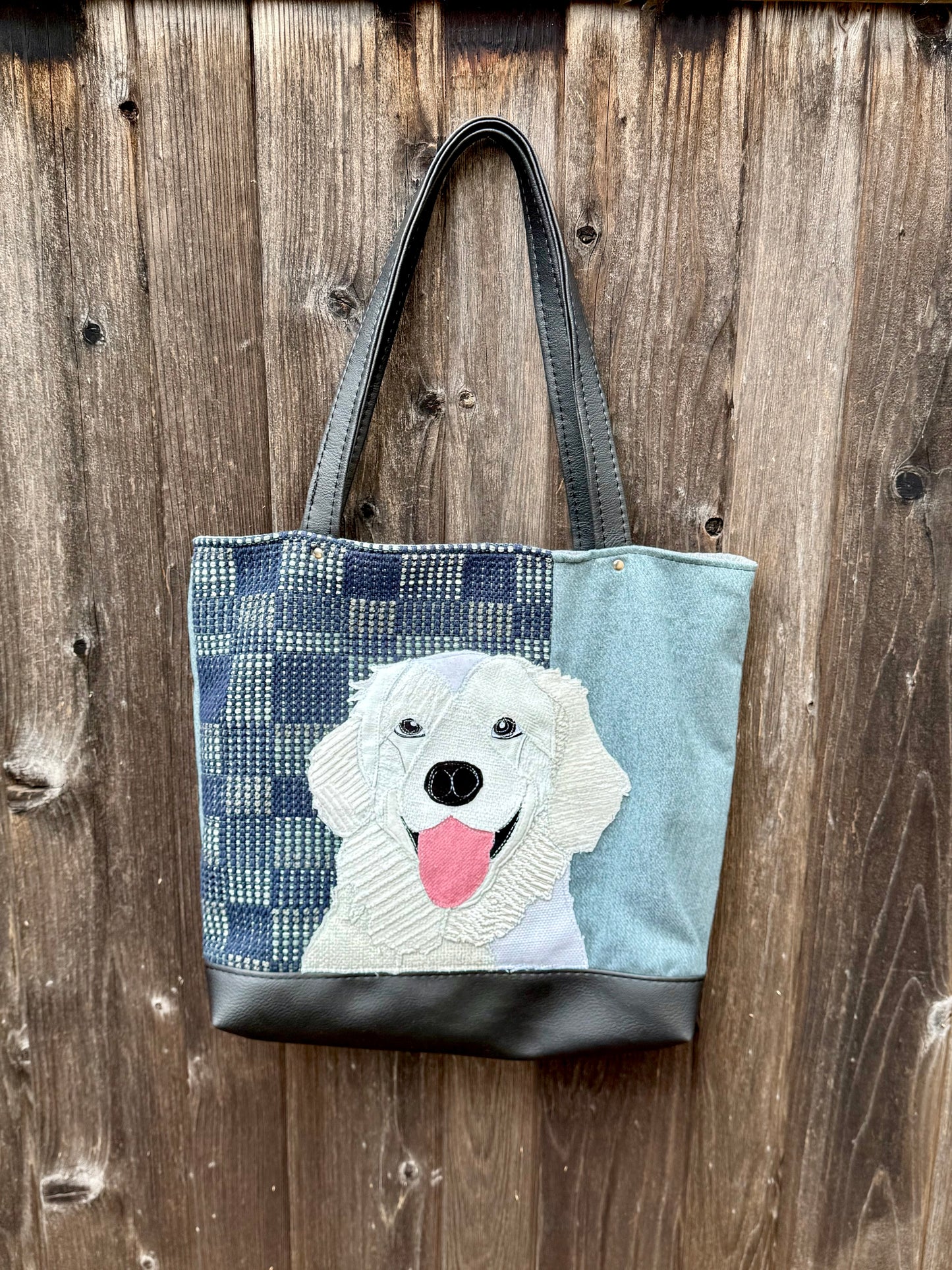 White Labrador Tote Bag