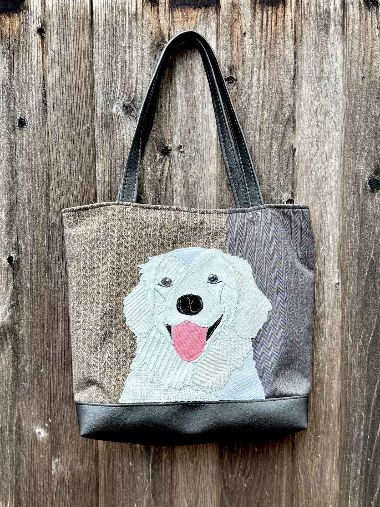 White Labrador Tote Bag