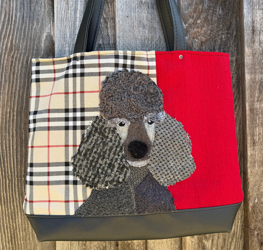 Black Poodle Tote Bag