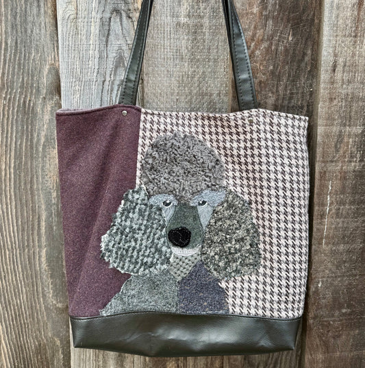 Black Poodle Tote Bag