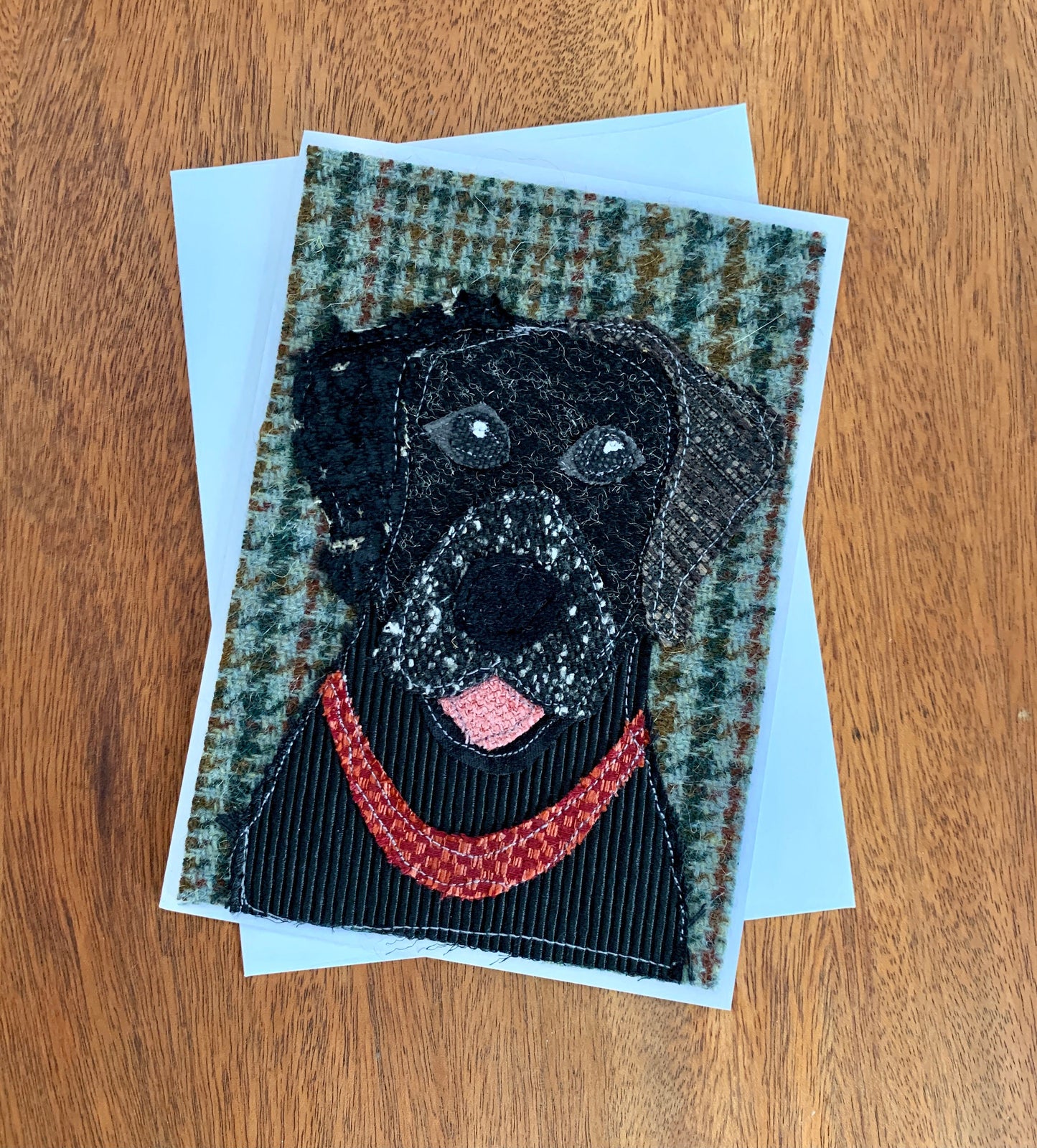 Black Labrador Dog Card