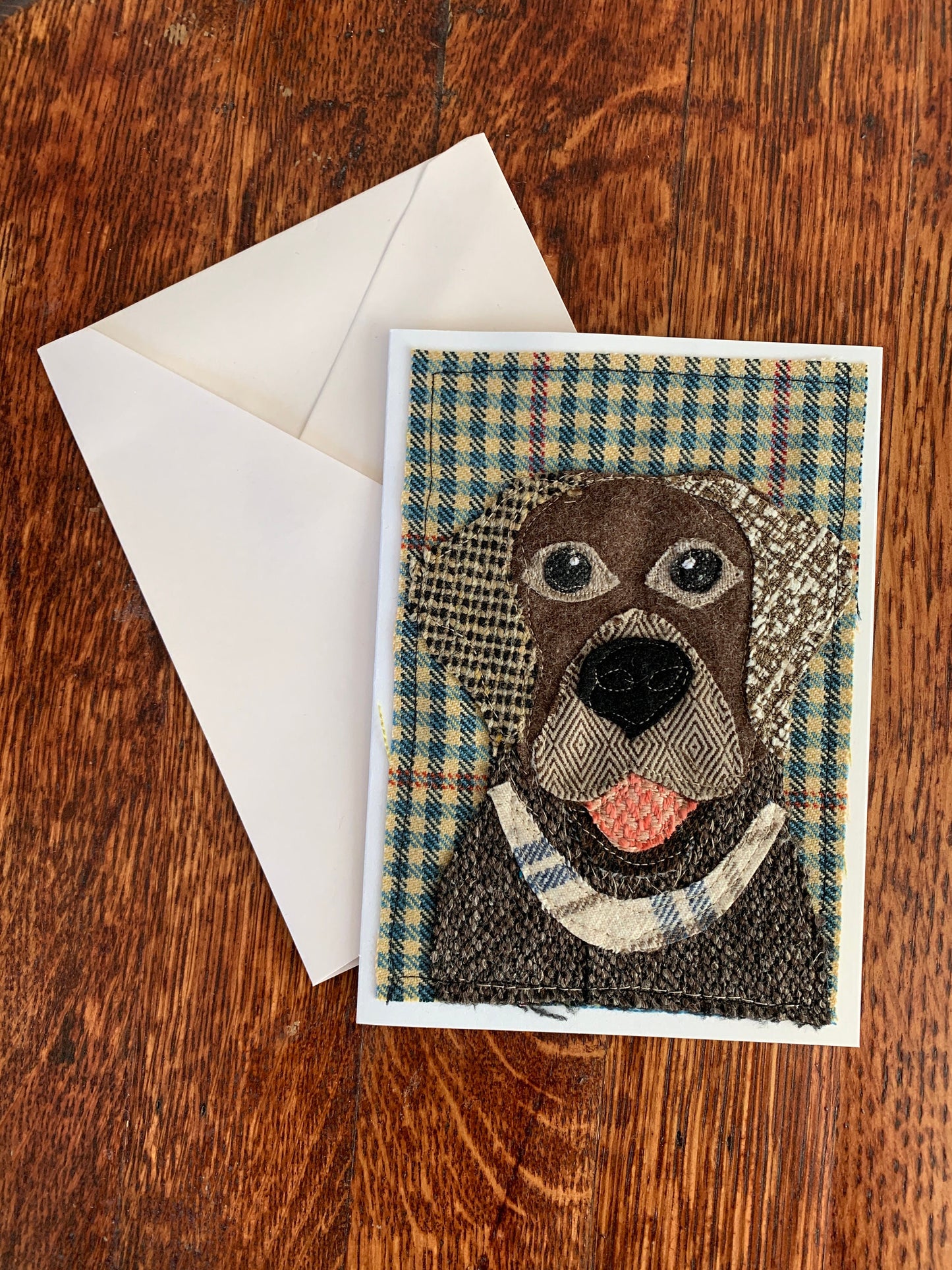 Chocolate Labrador Dog Card