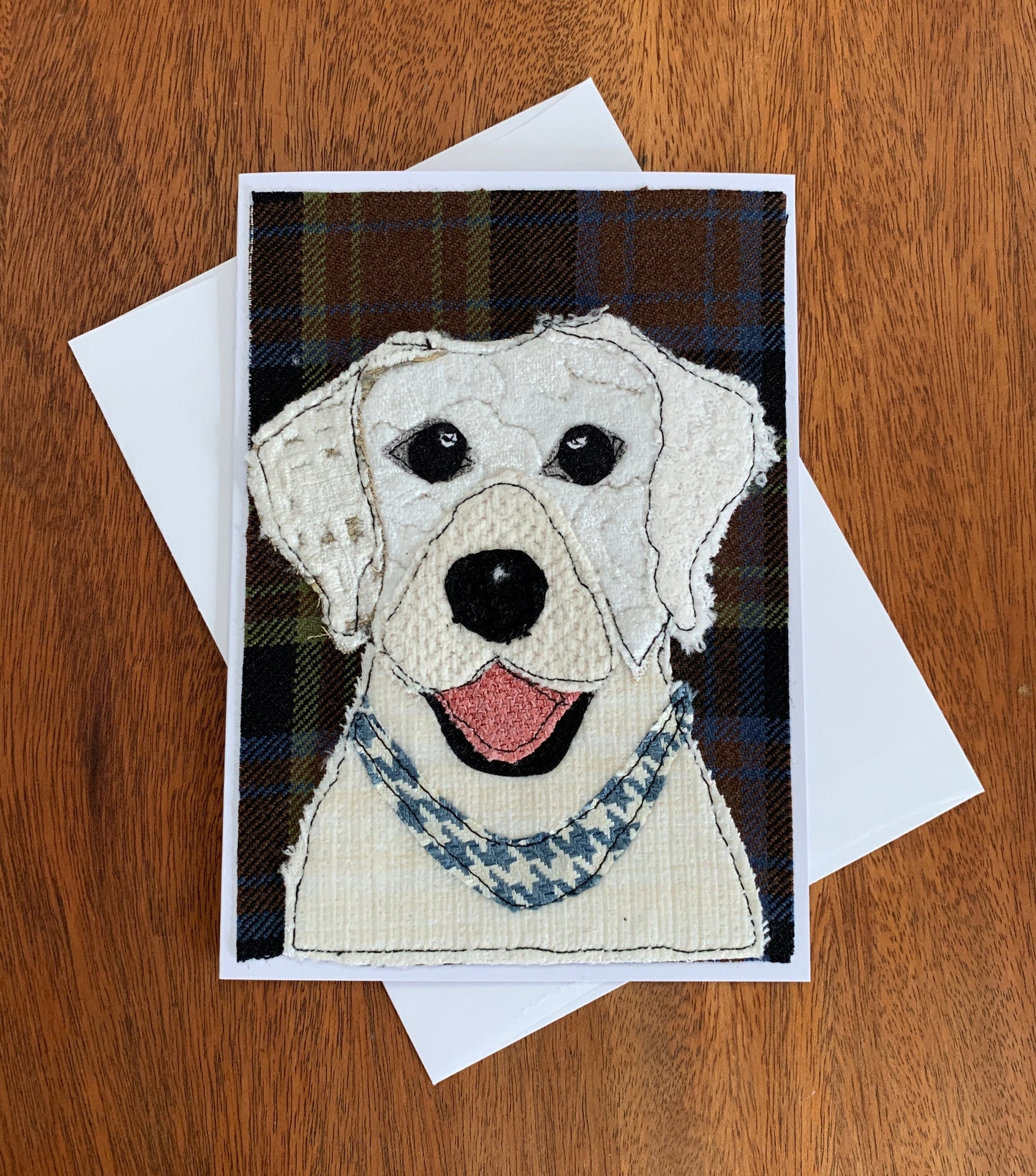 White Labrador Dog Card