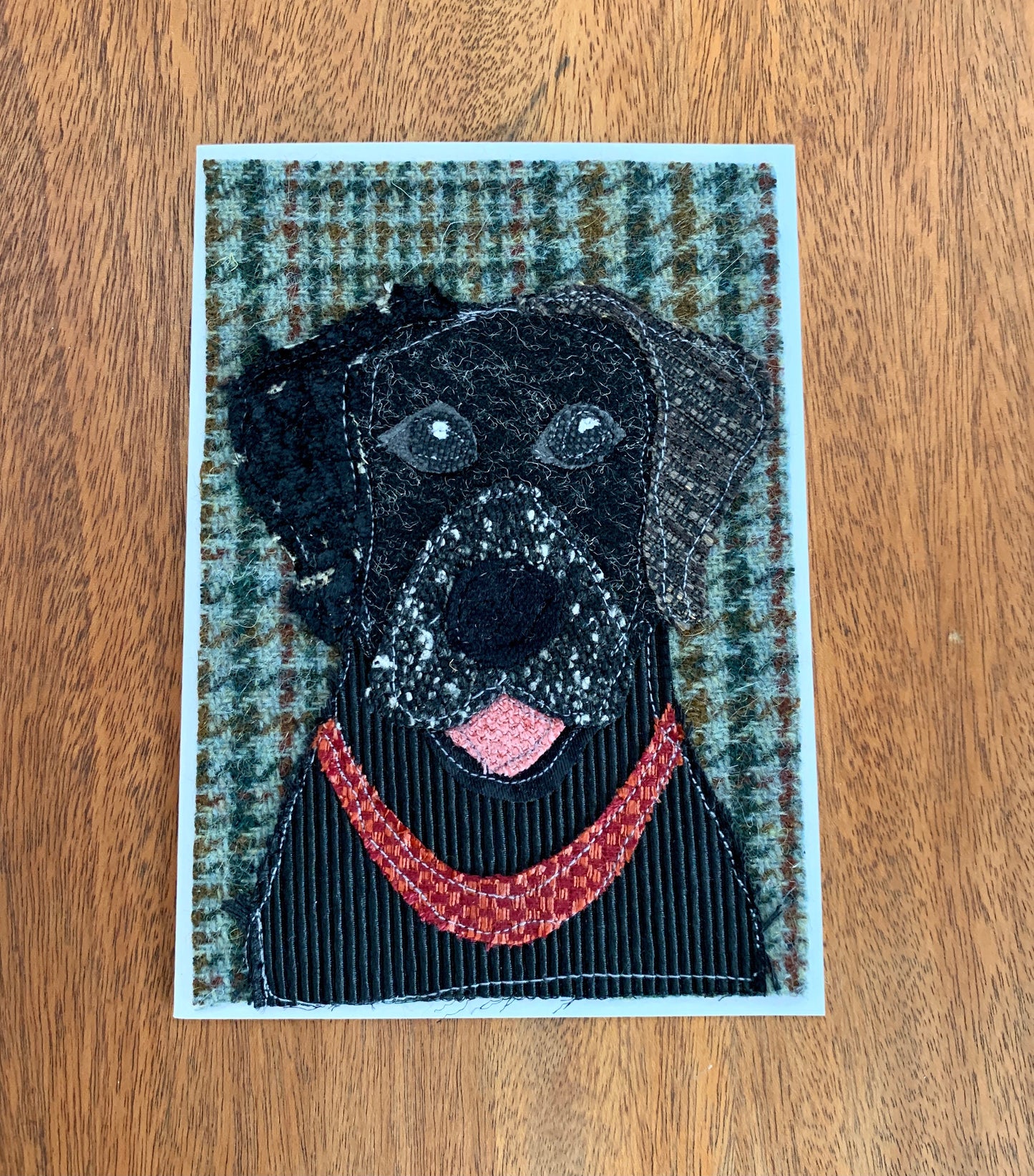 Black Labrador Dog Card
