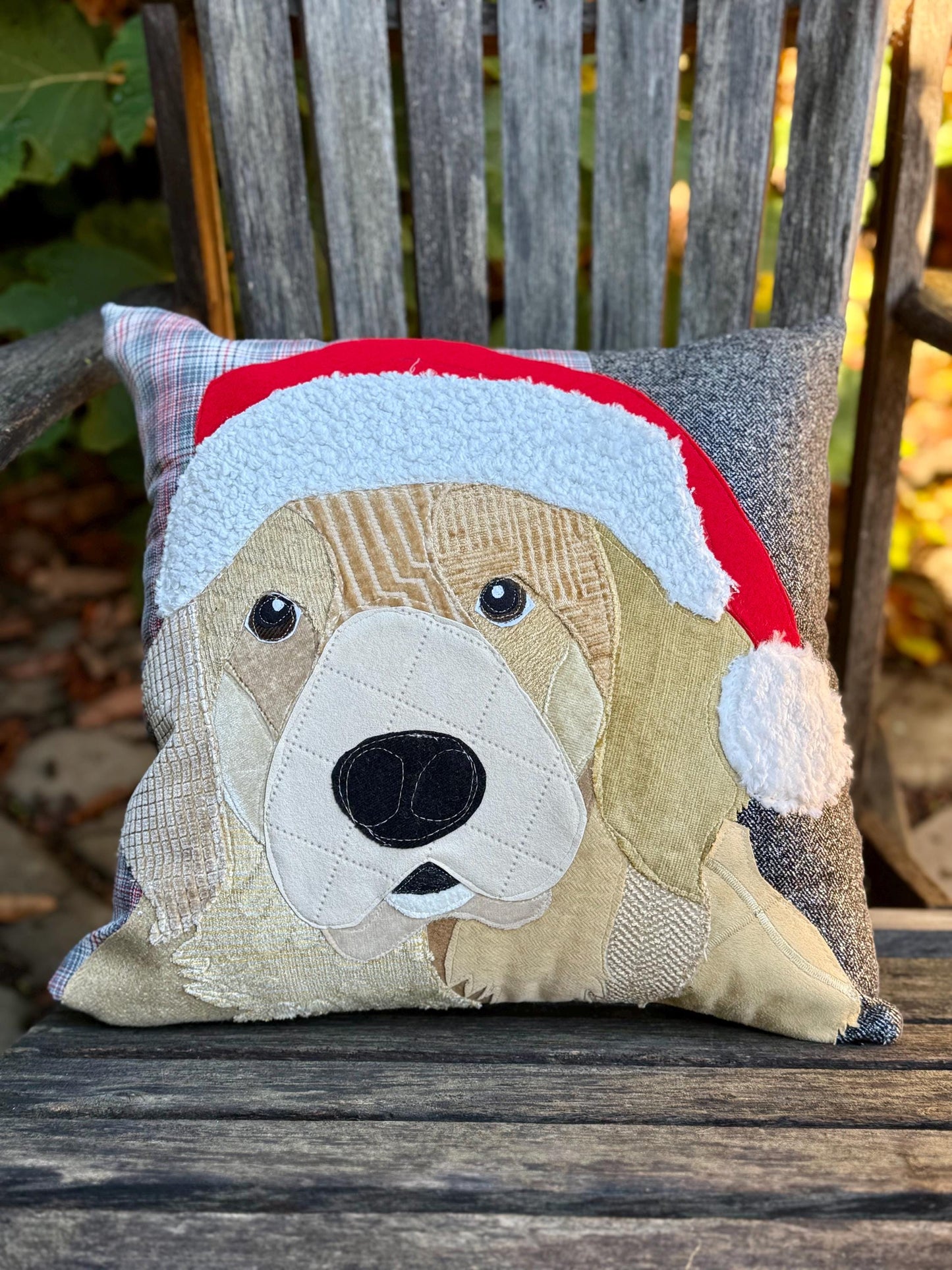 Christmas Golden Retriever Pillow